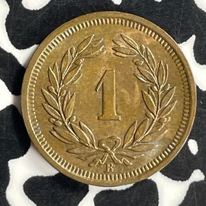 1936 Switzerland 1 Rappen Lot#T6809 High Grade! Beautiful!