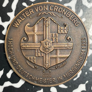 1975 Germany Mergentheim 450th Anniversary Medal Lot#T2728 40mm