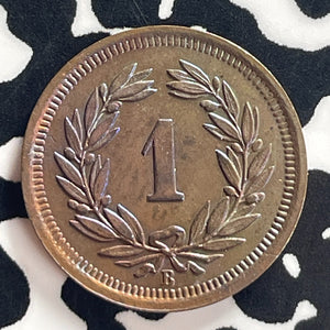 1926 Switzerland 1 Rappen Lot#T7981 High Grade! Beautiful!