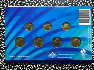 2018 Australia Commonwealth Games 7x Coin Mint Set Lot#B2638 With Case
