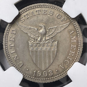 1903 U.S. Philippines 20 Centavos NGC Cleaned-Proof Details Lot#G9008 Silver!