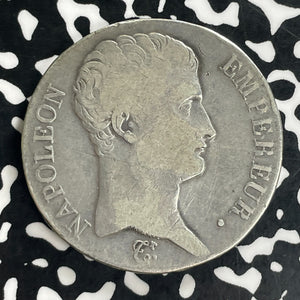 1806-L France Napoleon 5 Francs Lot#JM0093 Large Silver!
