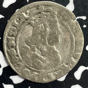 1666 Poland 6 Groschen Lot#E9927 Silver!