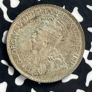1919 Canada 25 Cents Lot#T7147 Silver! Nice!