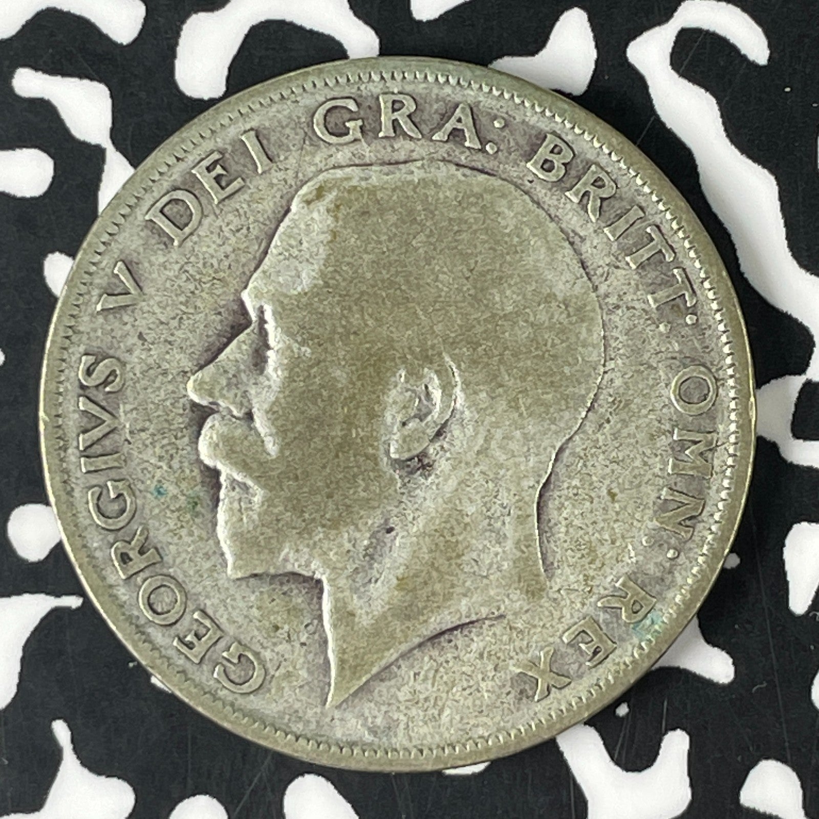 1925 Great Britain 1/2 Crown Half Crown Lot#F0647 Silver! Key Date!