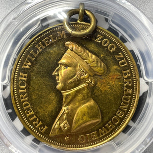 1909 Germany Brunswick Peninsula War 100th Ann. Brass Medal PCGS MS63 Lot#GV7175