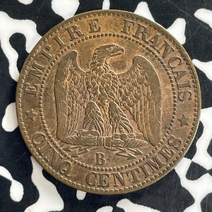 1855-B France 5 Centimes Lot#C1243