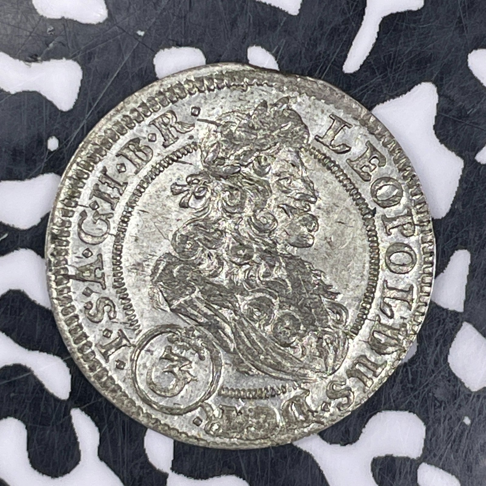 1705-FN Germany Silesia 3 Kreuzer Lot#JM0656 Silver! High Grade! Beautiful!