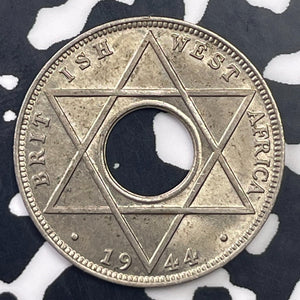 1944 British West Africa 1/10 Penny Lot#C0960 High Grade! Beautiful!