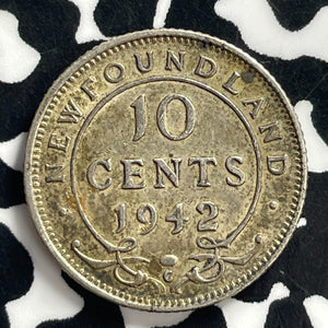 1942-C Newfoundland 10 Cents Lot#C0805 Silver!