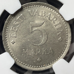 1922 Estonia 5 Marka NGC MS61 Lot#G7609 Nice UNC!