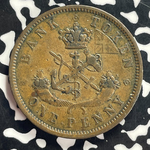 1857 Bank of Upper Canada 1 Penny Token Lot#T9248