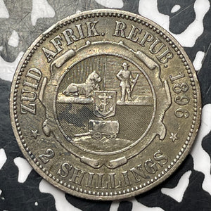 1896 South Africa 2 Shillings Lot#MK192 Silver!