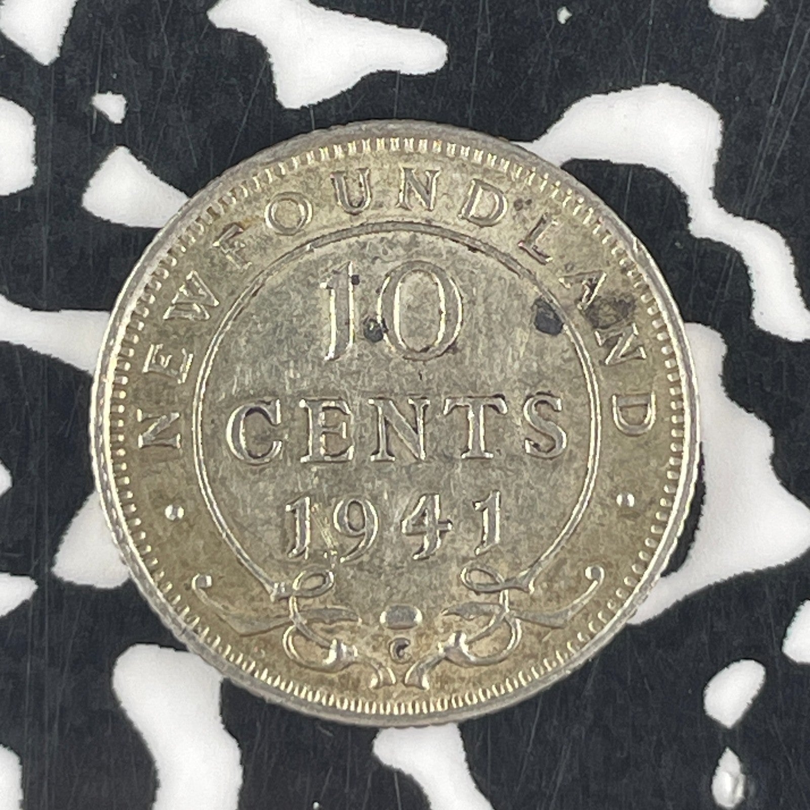 1941-C Newfoundland 10 Cents Lot#F3936 Silver!