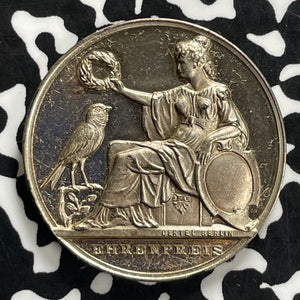 1936 Germany Canary Breeding Award Medal Lot#JM0242 Silver! 36mm