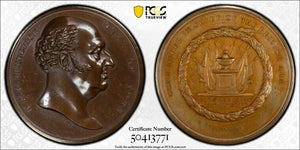 1827 G.B. Duke Of York Death Medal PCGS SP63 Lot#GV9067 Choice UNC! BHM-1273