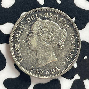 1886 Canada 5 Cents Lot#T7811 Silver! Nice!