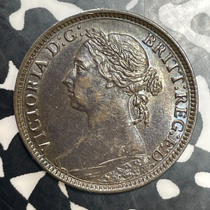 1881-H Great Britain 1 Farthing Lot#T3247 High Grade! Beautiful!