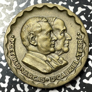 1935 Brazil/Uruguay Vargas & D'Gabriel Terra Medal Lot#OV1299 60mm