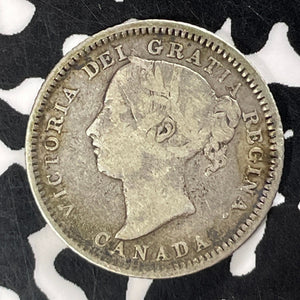 1886 Canada 10 Cents Lot#T4840 Silver! Small '6'