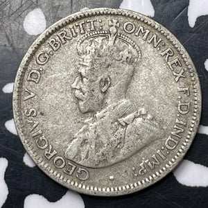 1928 Australia 6 Pence Sixpence Lot#E9474 Silver!