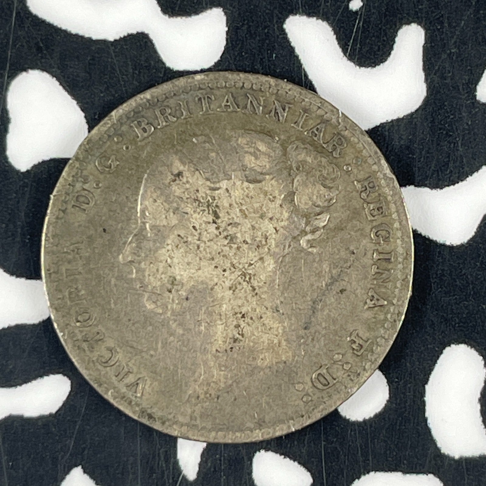 1881 Great Britain 3 Pence Threepence Lot#F1504 Silver!