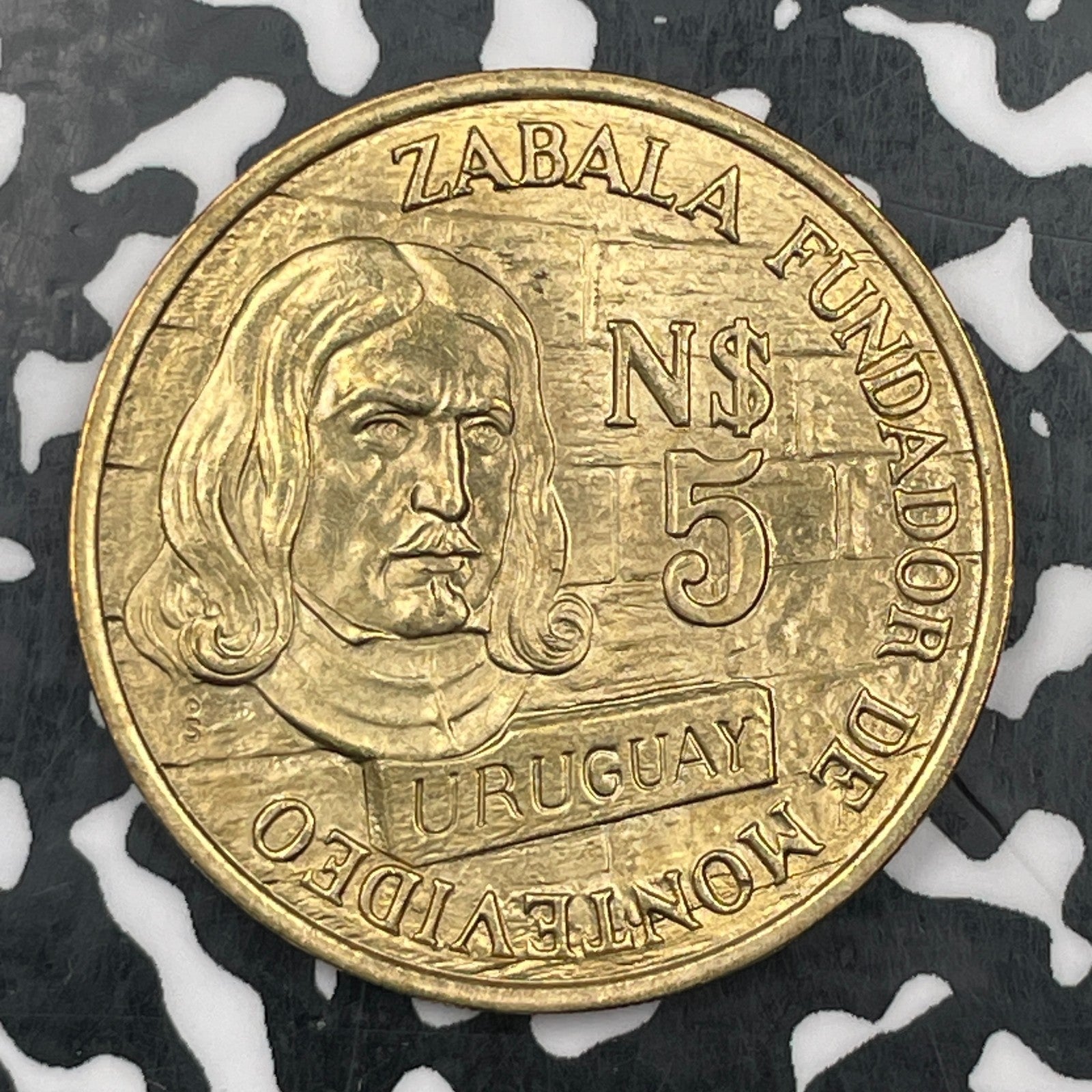 1976 Uruguay 5 Pesos Lot#F9466 High Grade! Beautiful!