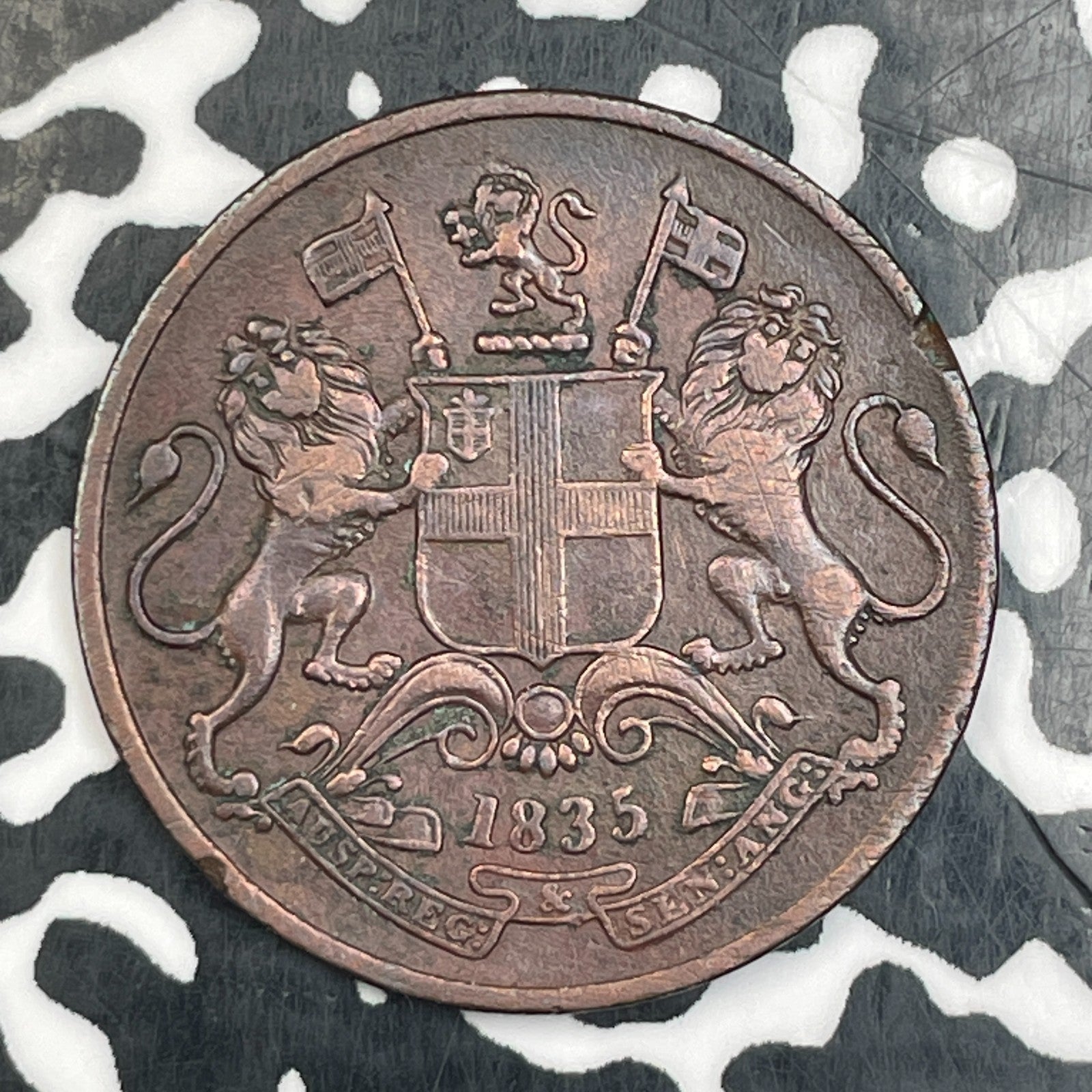 1835 India 1/4 Anna Lot#F9948