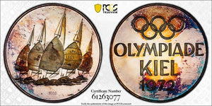 1972 West Germany Kiel Regatta Olympics Medal PCGS PR67 DCAM Lot#G1092 Silver!