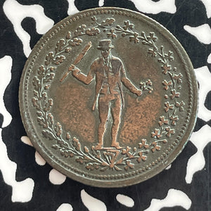(1820-30) Canada Thomas Halliday Pure Copper 1/2 Penny Token Lot#T7696