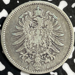 1877-A Germany 1 Mark Lot#D8096 Silver!