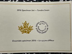 2016 Canada 6x Coin Specimen Set Lot#B2146 With Case & C.O.A. Tundra Swan