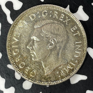 1947-Maple Leaf Canada 25 Cents Lot#T4830 Silver! High Grade! Beautiful!