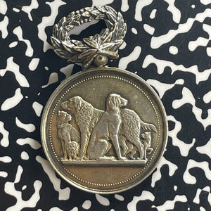 Undated France Paris Animal Assistance Society Medal Lot#OV1564 Silver! 37mm