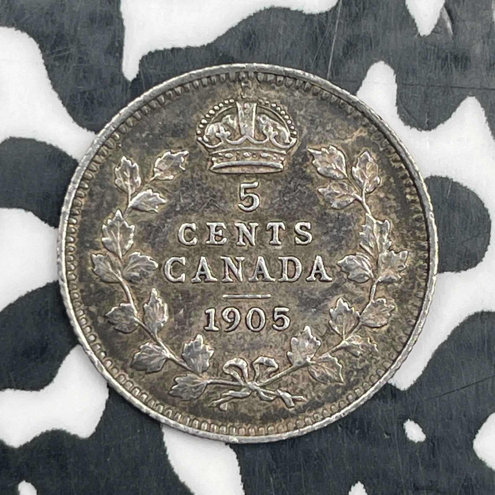 1905 Canada 5 Cent Lot#N3049 Silver! Nice!