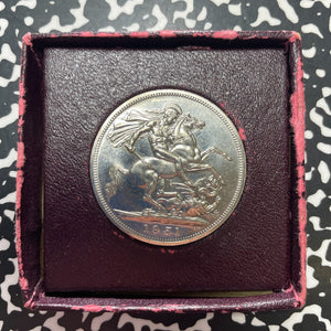 1951 Great Britain Festival Of Britian 1 Crown Lot#B2411 With Case & C.O.A.