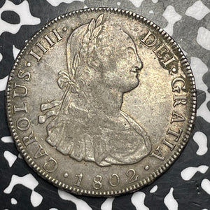 1802-PTS PP Bolivia 8 Reales Lot#MK152 Large Silver!