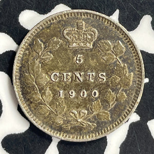 1900 Canada 5 Cents Lot#T7017 Silver! Nice!