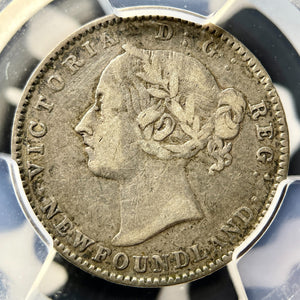 1896 Newfoundland 10 Cents PCGS VF30 Lot#G9853 Silver!