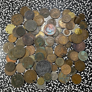 Bulk Lot Of 100x Assorted World Cull Coins Lot#B2288 Mixed Date