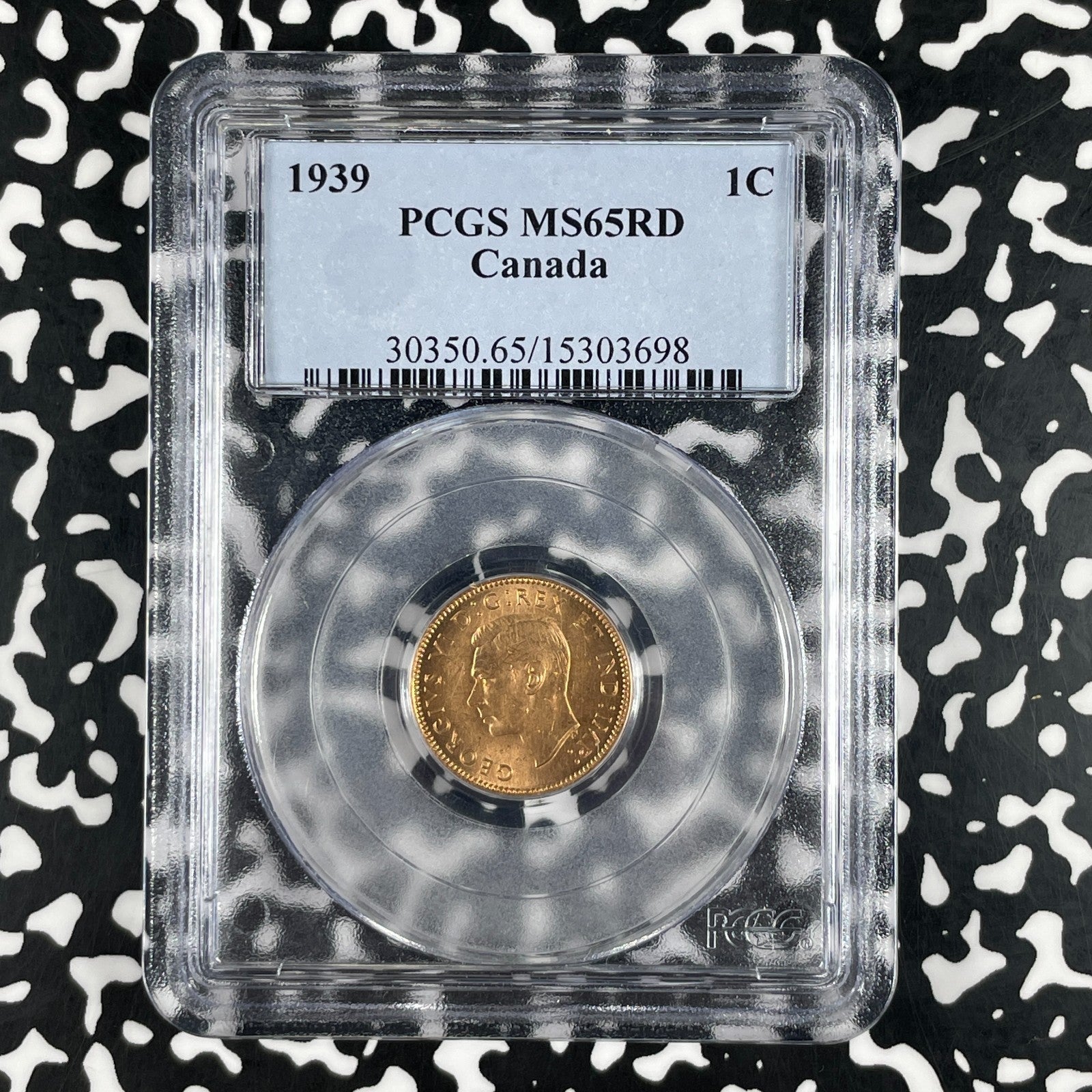 1939 Canada Small Cent PCGS MS65RD Lot#G2040 Gem BU!