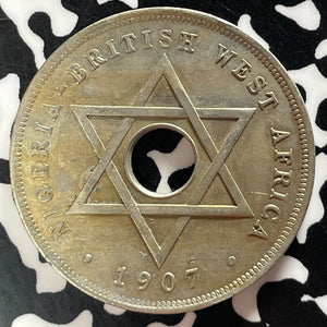 1907 British West Africa Nigeria 1 Penny Lot#T4767 Nice!