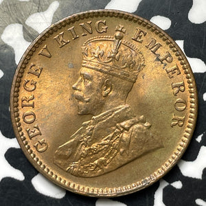 1936 India 1/4 Anna (8 Available) (1 Coin Only) High Grade! Beautiful!