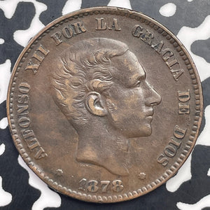 1878-CM Spain 10 Centimos Lot#C1460