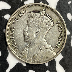 1936 New Zealand 6 Pence Sixpence Lot#E6096 Silver!