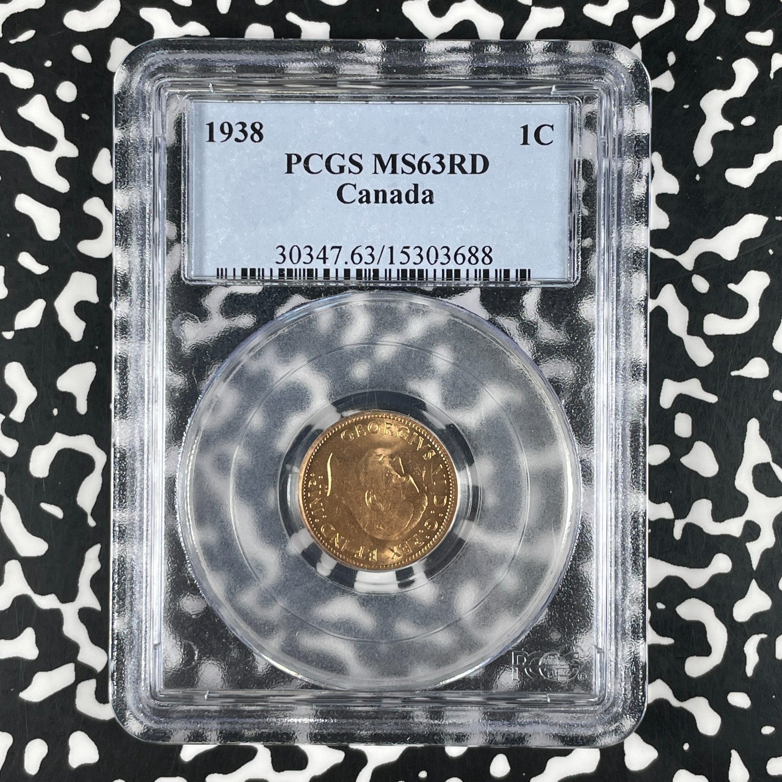 1938 Canada Small Cent PCGS MS63RD Lot#G2152 Choice UNC!
