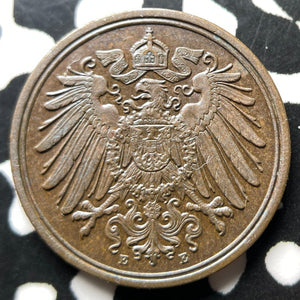 1893-E Germany 1 Pfennig Lot#JM8219 High Grade! Beautiful! Key Date!