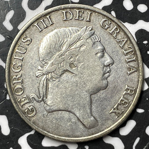 1813 Great Britain 3 Shilling Bank Token Lot#JM7145 Large Silver! KM#Tn5