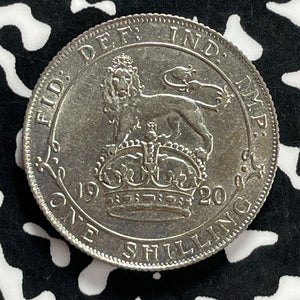 1920 Great Britain 1 Shilling Lot#JM9892 Silver! High Grade! Beautiful!