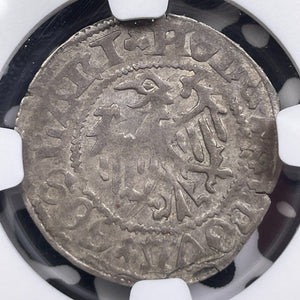 (c.1470-71) Germany Goslar 1 Groschen NGC AU58 Lot#G9538 Silver!